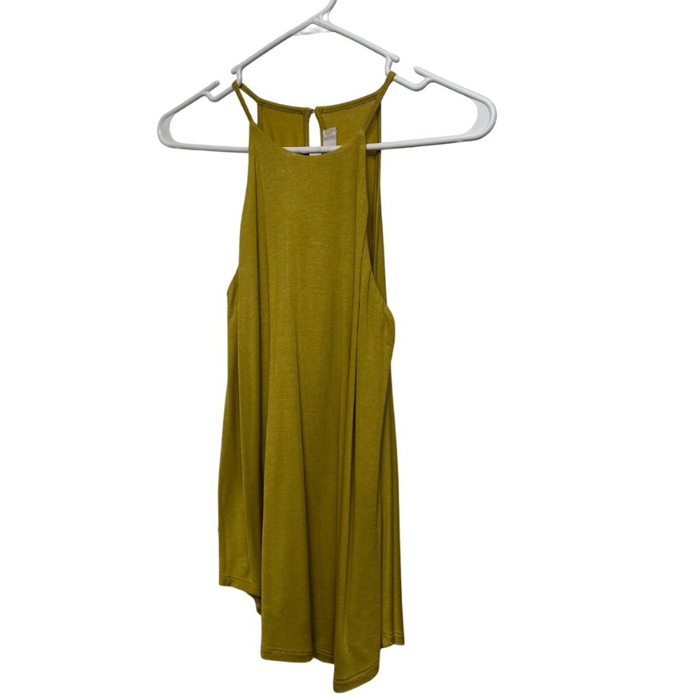 Loft Mustard Yellow Flowy Tank